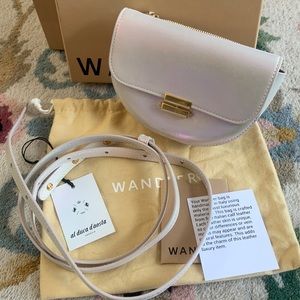 WANDLER Anna Belt Bag new w/tags, box & dust bag. Pearlized Iridescent Leather